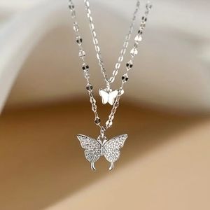 Butterfly Necklace Silver